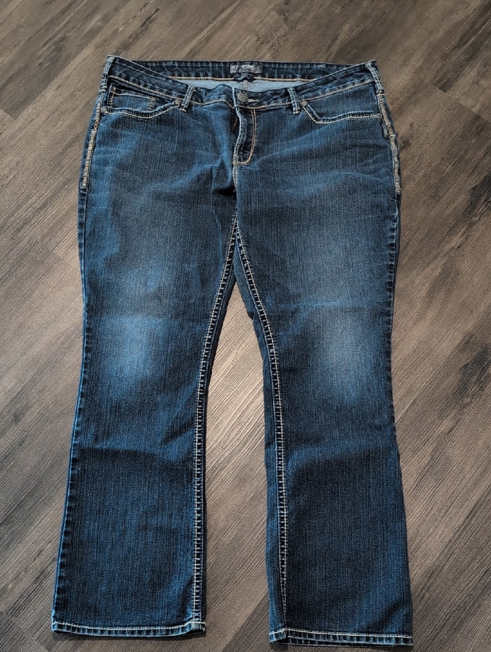 Silver Aiko Boot Cut Jeans -